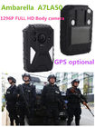 OEM 1296P HD IR Night Vision Wearable Video Camera , 8 Hours Recording