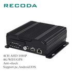 4G/WIFI/GPS Mobile Vehicle DVR 4Ch 1080P Anti Shock Dual SD Card Linux OS